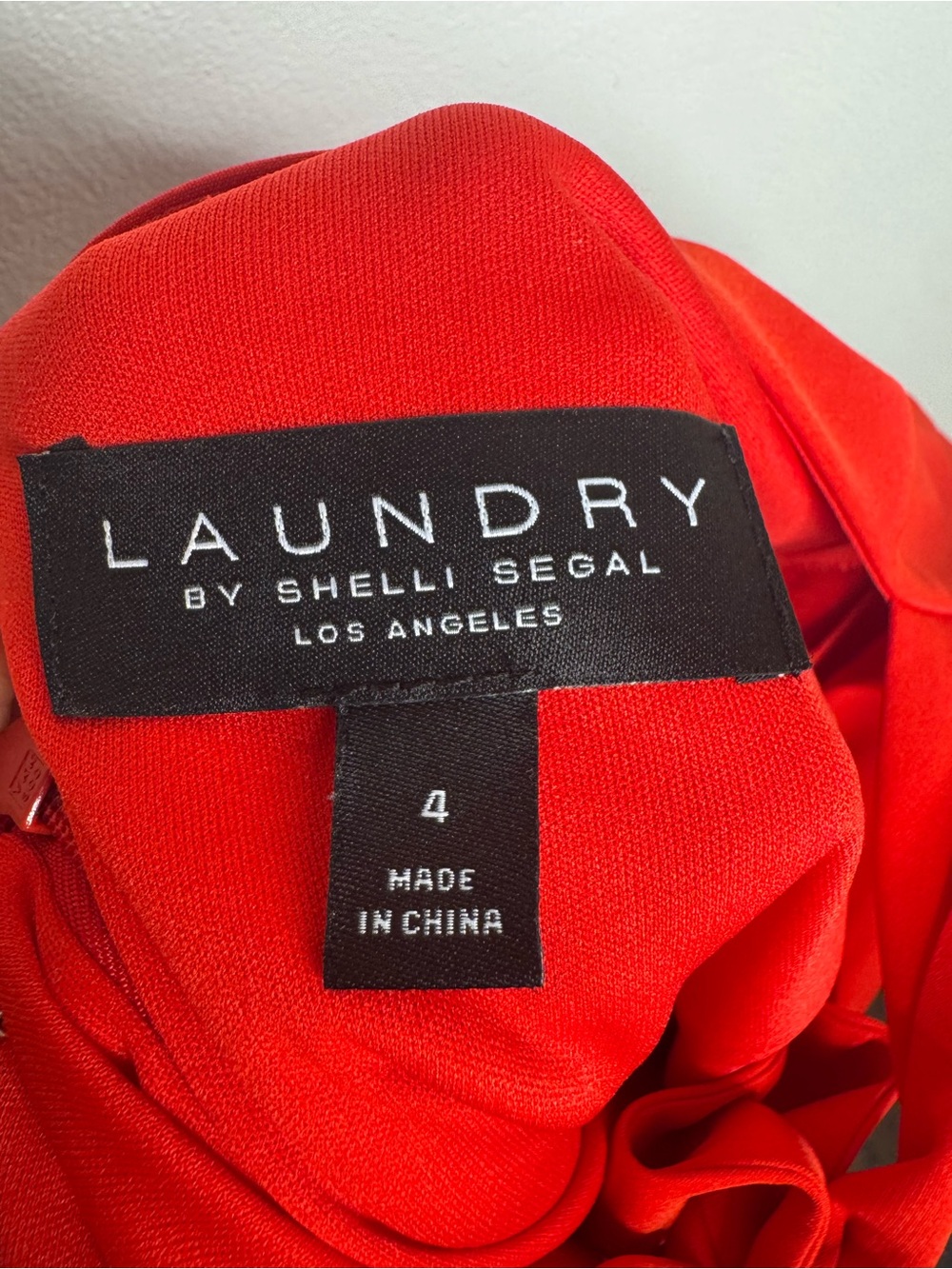Laundry By Shelli Segal Special Occasion V-Neck Red Balloon Sleeve Mini Dress - Picture 9 of 9